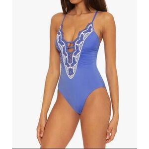 BECCA Delilah Clare Lacy One-Piece Swimsuit